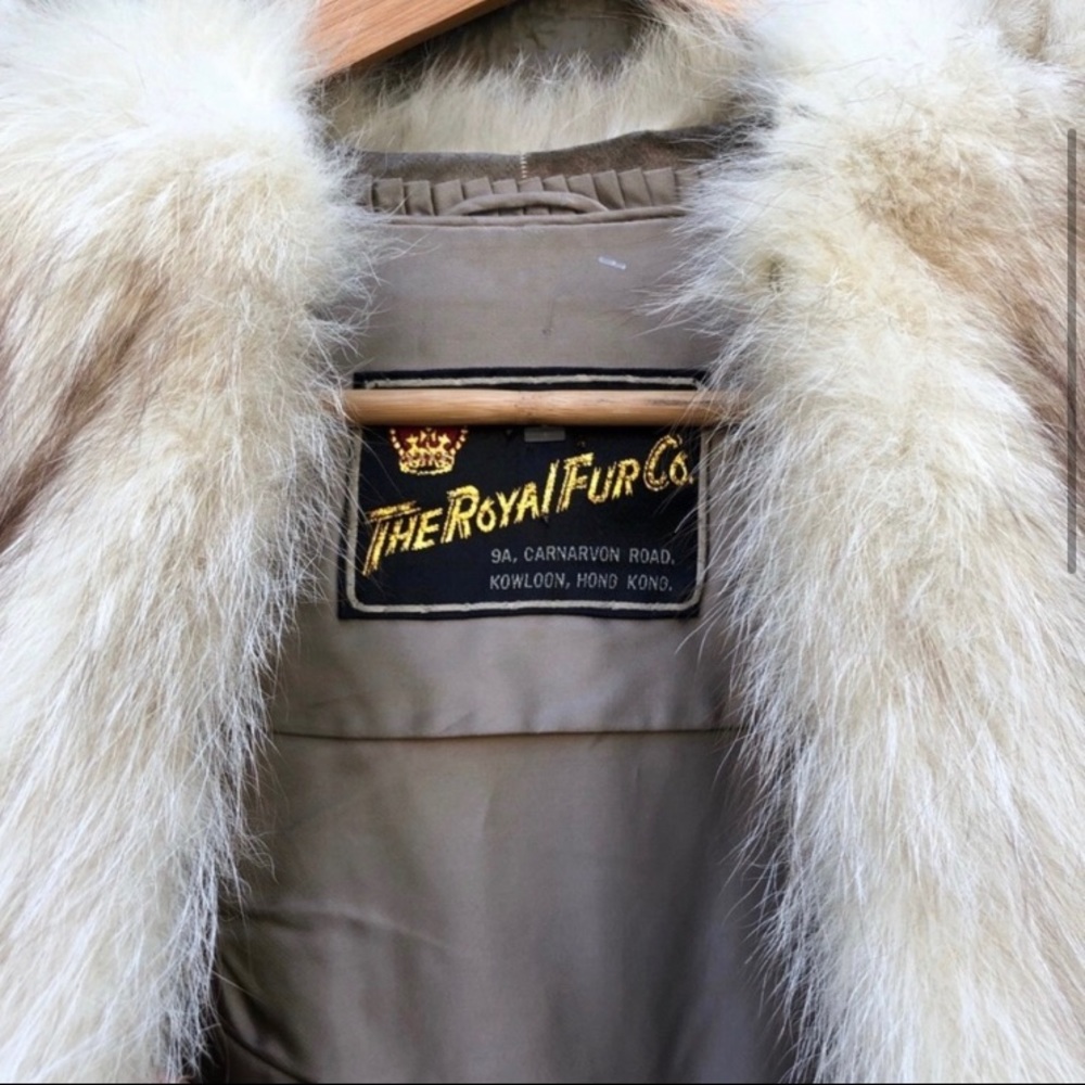 Vintage fox fur cropped coat - Picture 3 of 12